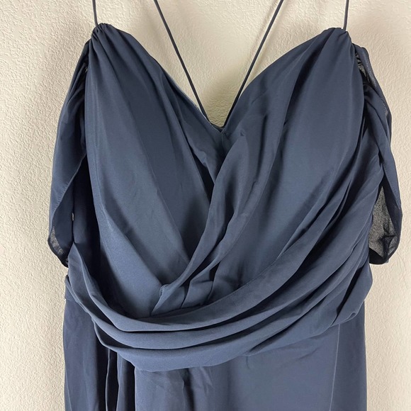 City Chic Womens Large 20 Maxi Entwine Dress Navy Blue Cocktail Dress NWT - Picture 5 of 12